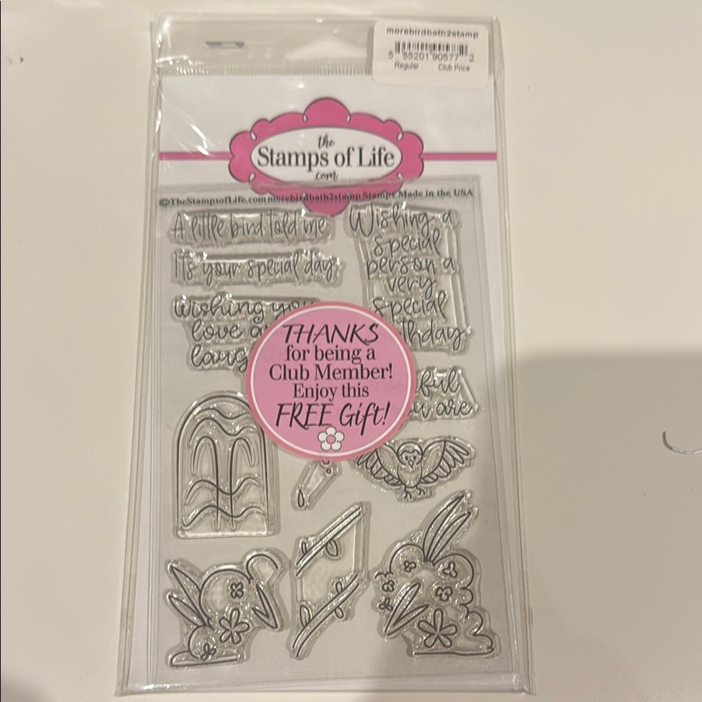 Clear Stamp Set - morebirdbath2stamp